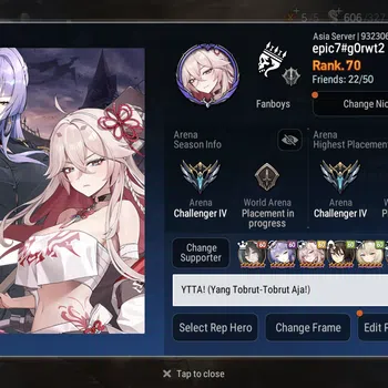 Epic Seven Accounts Mid-Tier ASIA New Era Unverif|15 ML(Ilynav, Arunka, Haste, Choux, Cecilia, etc) Fenne, Fumyr, Rinak