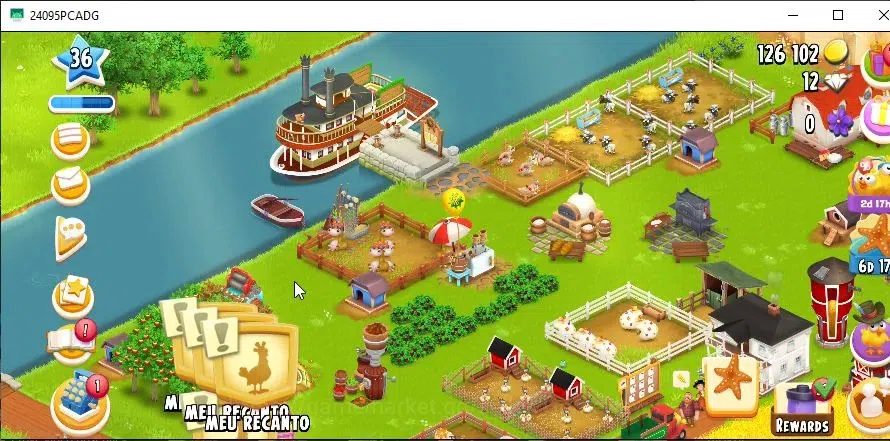 Hay Day Accounts Level 36 | Barn Storage 1000 + Silo Storage 500 | 126,1k Coins,12 Dm |CN ON|Log Supercell ID|Take 1