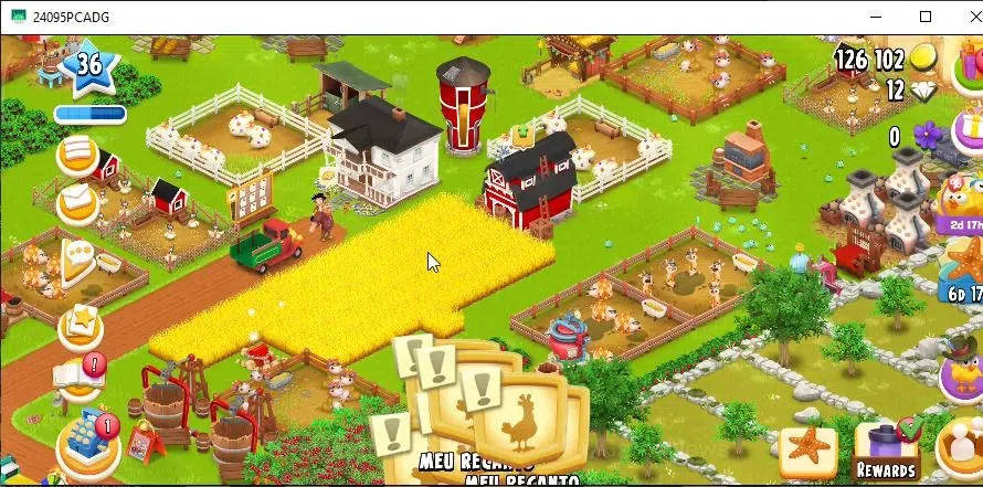 Hay Day Accounts Level 36 | Barn Storage 1000 + Silo Storage 500 | 126,1k Coins,12 Dm |CN ON|Log Supercell ID|Take 3