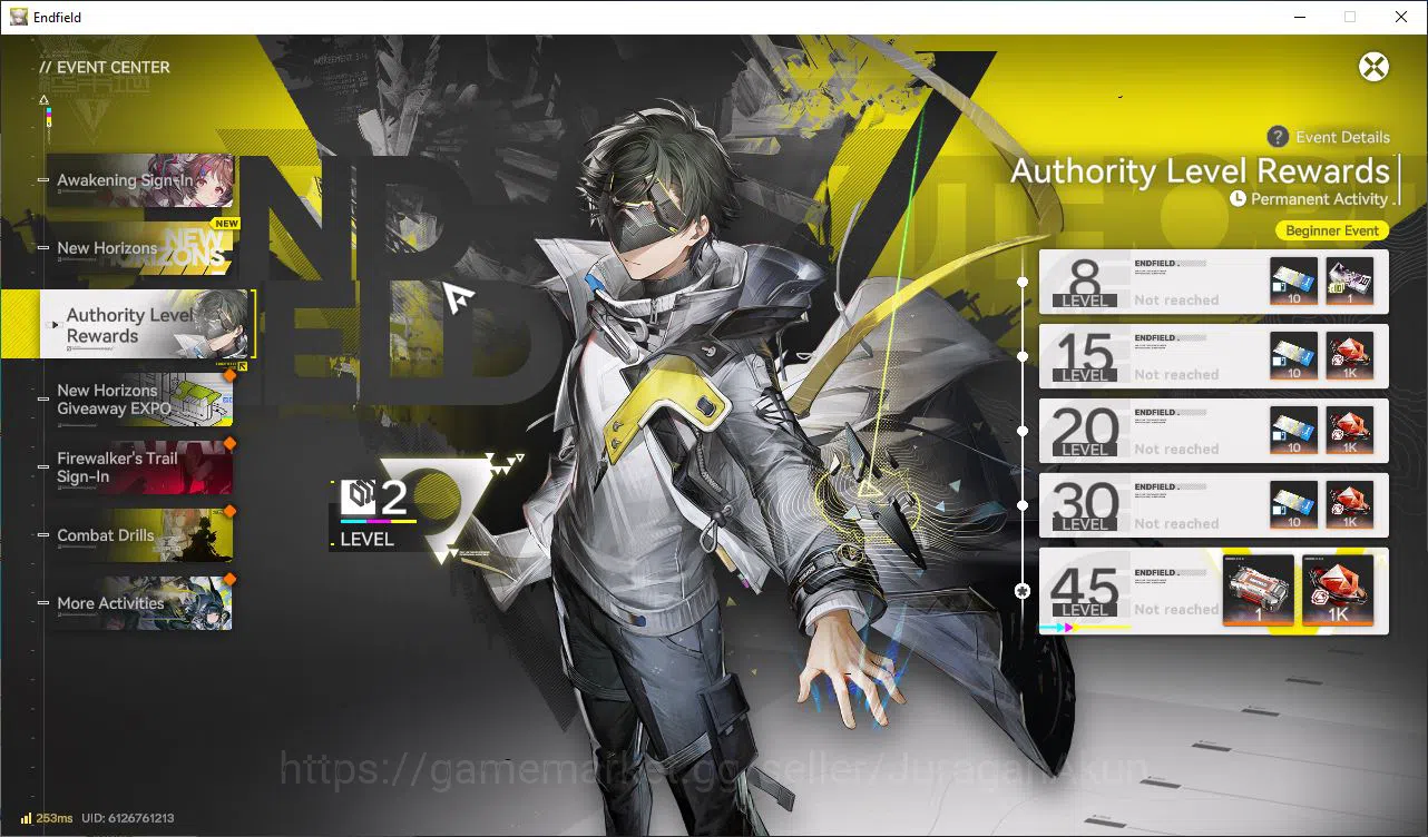 Arknights: Endfield Accounts NA/EU Lv2 |Starter|1700 Arsenal|1SSR (Lifeng)+6SR image 6