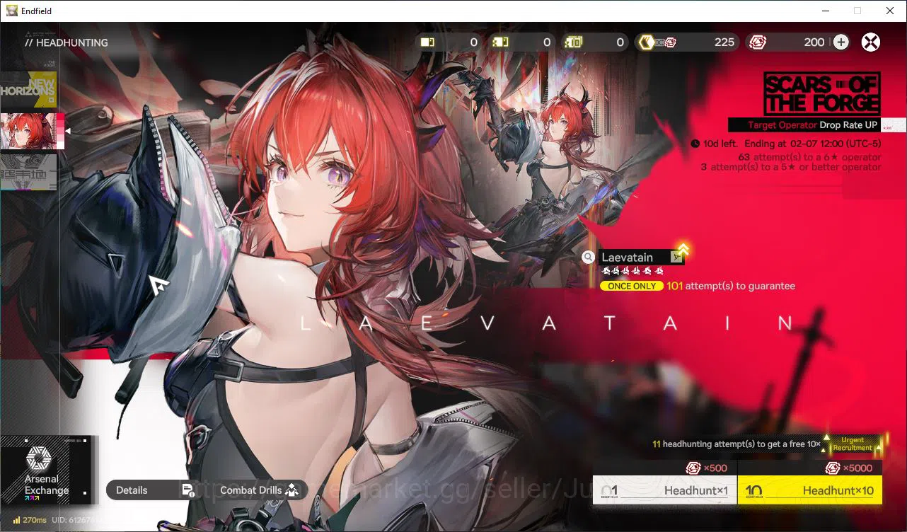 Arknights: Endfield Accounts NA/EU Lv2 |Starter|1700 Arsenal|1SSR (Lifeng)+6SR image 8