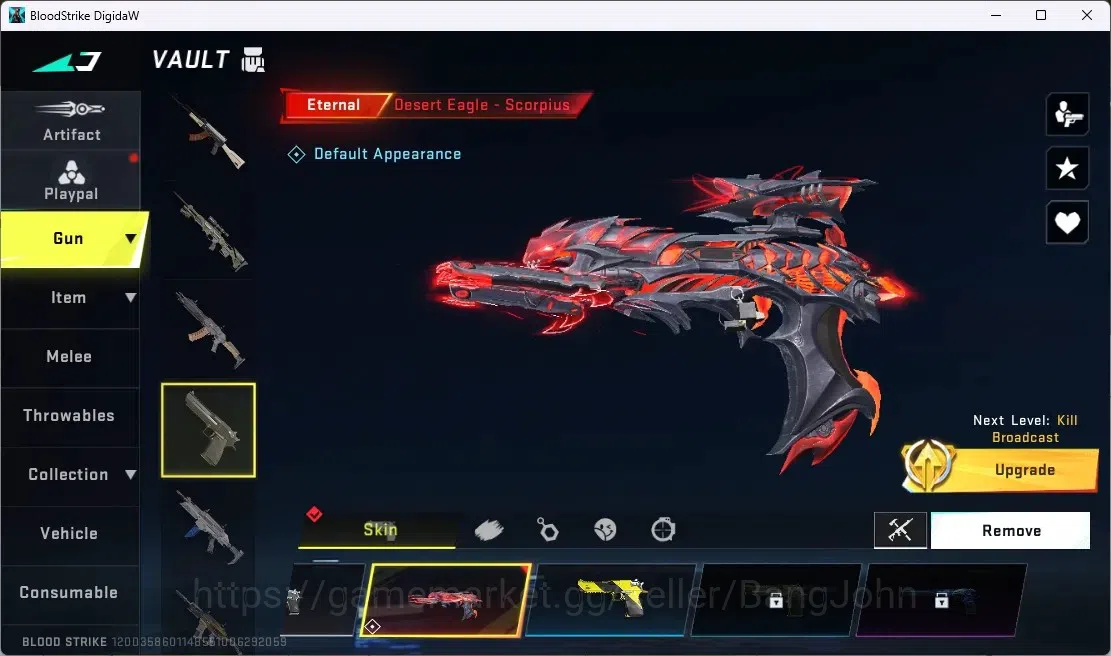 Blood Strike Accounts ASIA | 2 ETERNAL: Desert Eagle, Bizon-Seraph | 1 T image 4