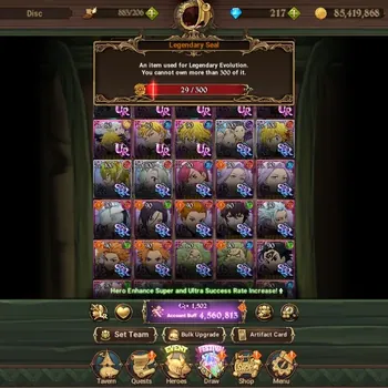 The Seven Deadly Sins: Grand Cross Accounts Endgame ASIA|4,5M CC|217 DM|4 LR,8 UR+Collab Gachiakuta,ReZero+Cross
