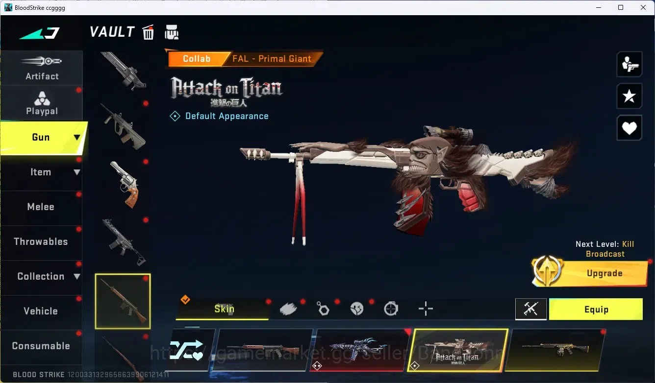 Blood Strike Accounts ASIA |Ultra Dual Blades - Frozen Rebirth|1 Evo:Fal image 5