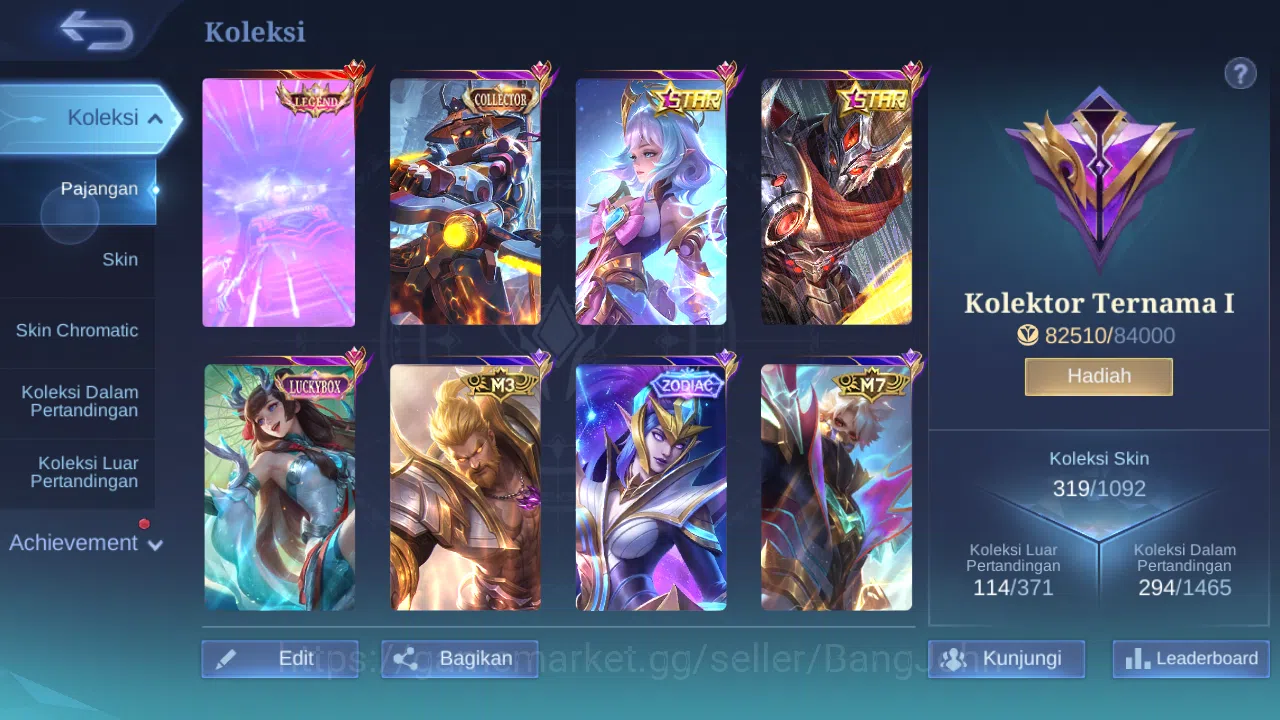 Mobile Legends: Bang Bang Accounts Hero 132 Skin 319 | Legend Alucard | CC YSS | Annu image 12