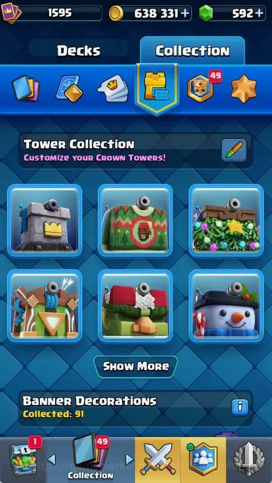 Clash Royale Accounts Mobile |KTL 15|Trophy 12068|5 Max L16 Cards|4 Hero image 15
