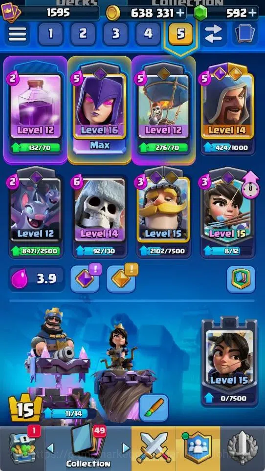 Clash Royale Accounts Mobile |KTL 15|Trophy 12068|5 Max L16 Cards|4 Hero image 19
