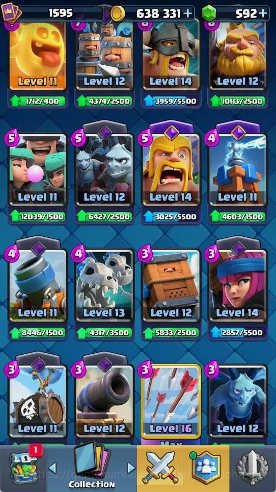 Clash Royale Accounts Mobile |KTL 15|Trophy 12068|5 Max L16 Cards|4 Hero image 3