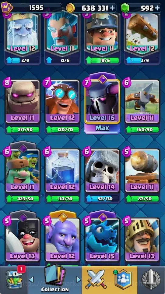 Clash Royale Accounts Mobile |KTL 15|Trophy 12068|5 Max L16 Cards|4 Hero image 7