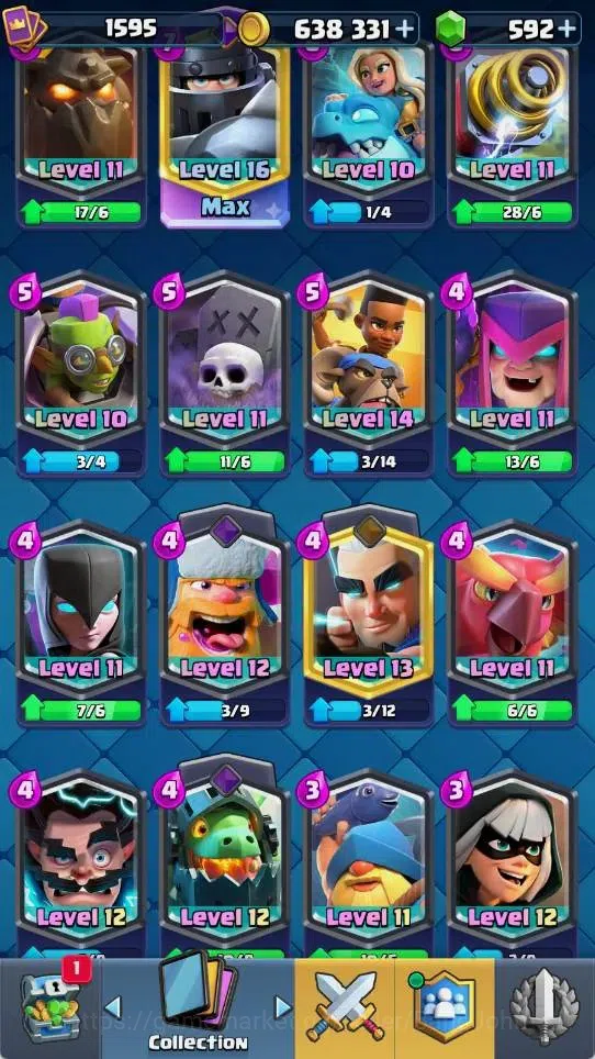 Clash Royale Accounts Mobile |KTL 15|Trophy 12068|5 Max L16 Cards|4 Hero image 8
