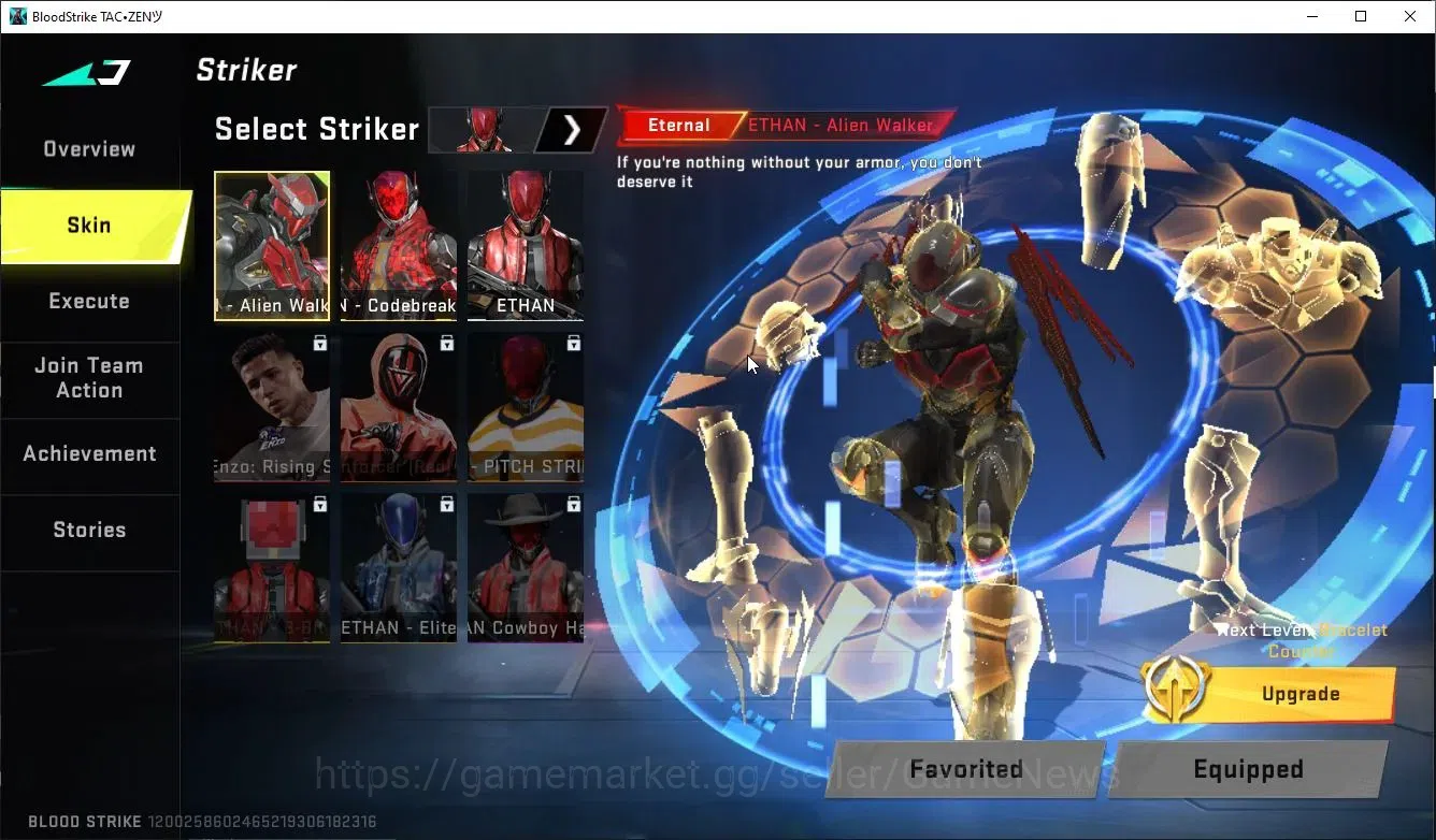 Blood Strike Accounts ASIA|ETERNAL Ethan-ALIENWALK+1 ULTRA [UZI-Catalyzm image 3