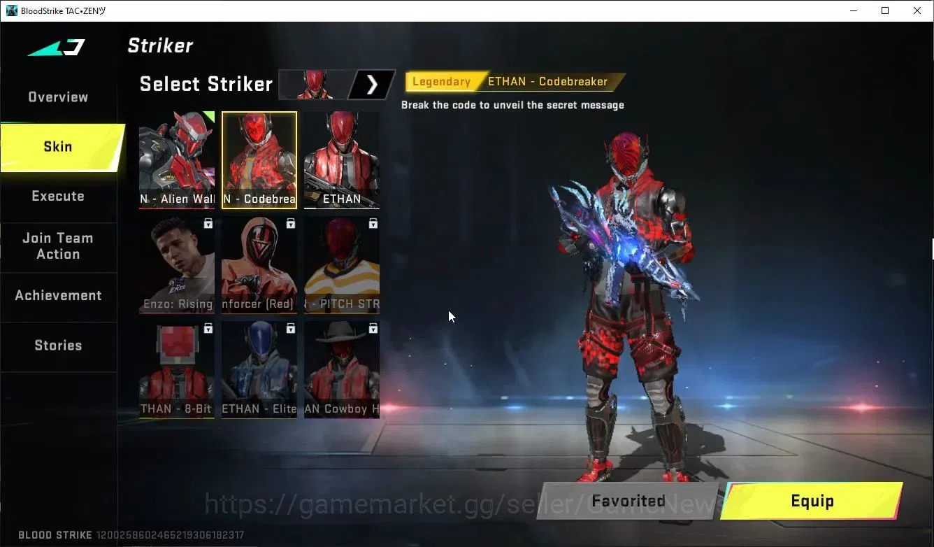 Blood Strike Accounts ASIA|ETERNAL Ethan-ALIENWALK+1 ULTRA [UZI-Catalyzm image 5