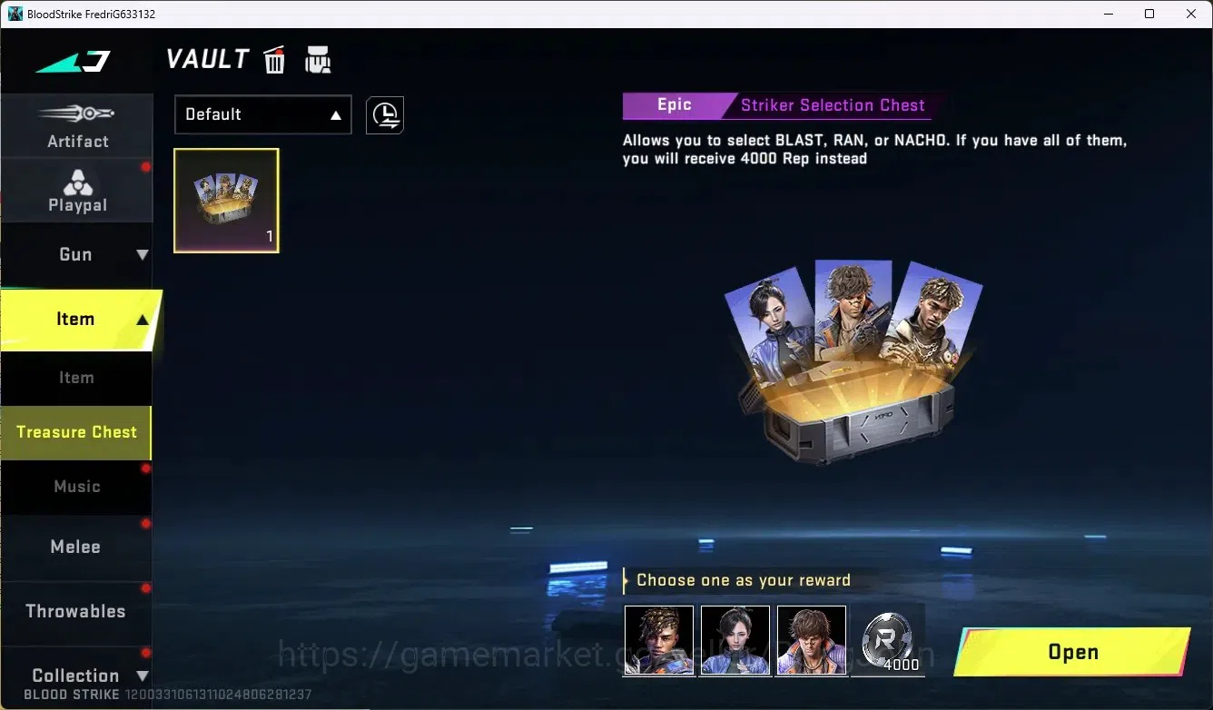 Blood Strike Accounts ASIA | Ultra Melee Lightblade - Dark Force | 1 Epi image 3