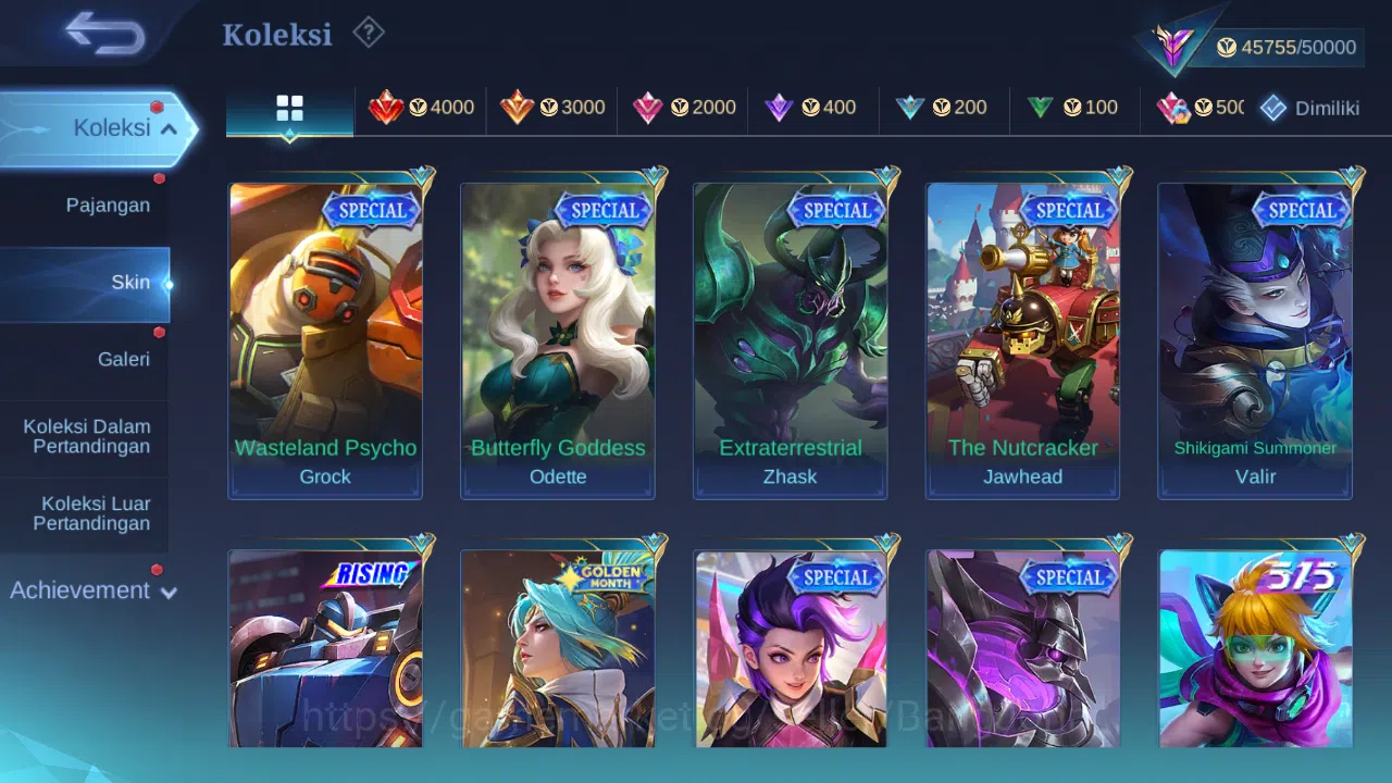 Mobile Legends: Bang Bang Accounts Others Hero 132 Skin 218 | KOF Karina | Sanrio Floryn | Lightborn Granger | Pace Cici 10