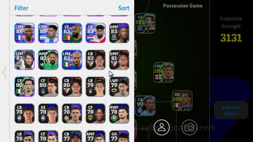 eFootball Accounts Android|Johan Cruyff,Pavel Nedved,GianLuca zambrot image 3