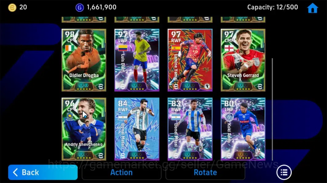 eFootball Accounts Android|Johan Cruyff,Pavel Nedved,GianLuca zambrot image 6