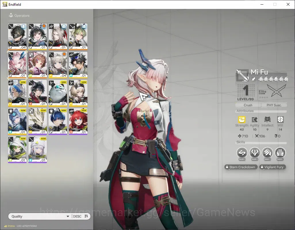 Arknights: Endfield Accounts NA/EU|Lvl 2|4 SSR 1 Limited + 4(*6 Weapon)|Mi Fu+Signature|Pogranichnik,Lifeng,Ardelia|Male 1
