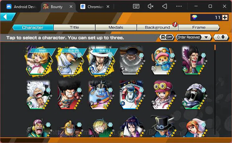 One Piece Bounty Rush Accounts Others GLOBAL|EX 8|PR 29| 2 Monkey D.Luffy,Flame Sabo,BP Kuzan,Rob Lucci,T5E 2