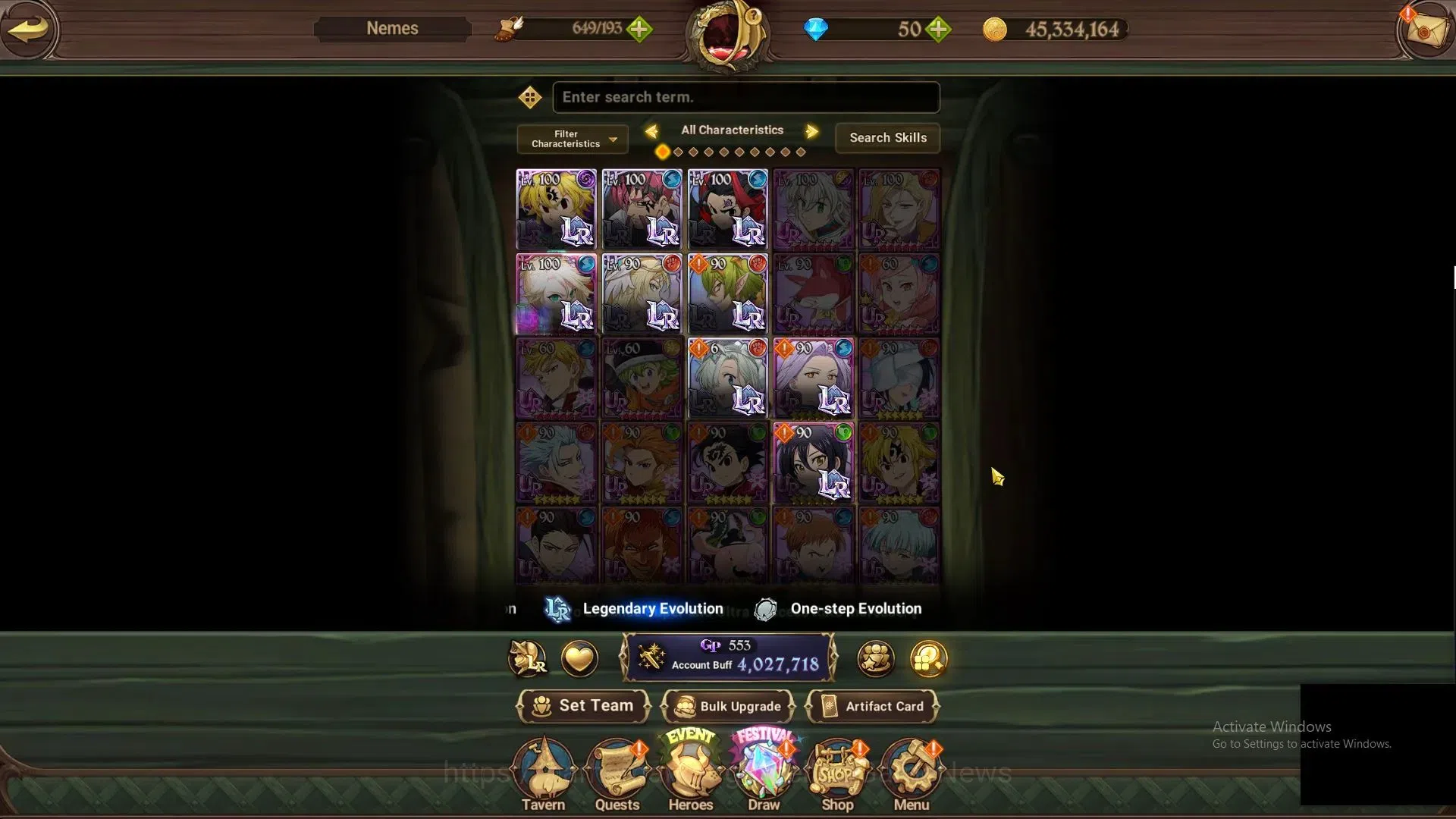 The Seven Deadly Sins: Grand Cross Accounts GLOBAL|4M CC|70 DM+50 LS|6 LR+9 UR|Cusack2/6,Plety image 7