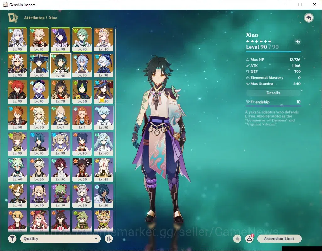 Genshin Impact Accounts ASIA|AR 58|11 Limited + 7 (*5Weap)|[Furina,Xiao]+S image 10