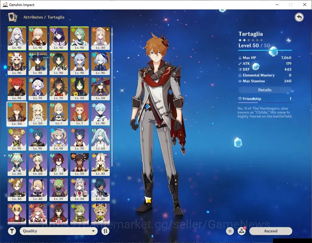 Genshin Impact Accounts ASIA|AR 58|11 Limited + 7 (*5Weap)|[Furina,Xiao]+S image 13