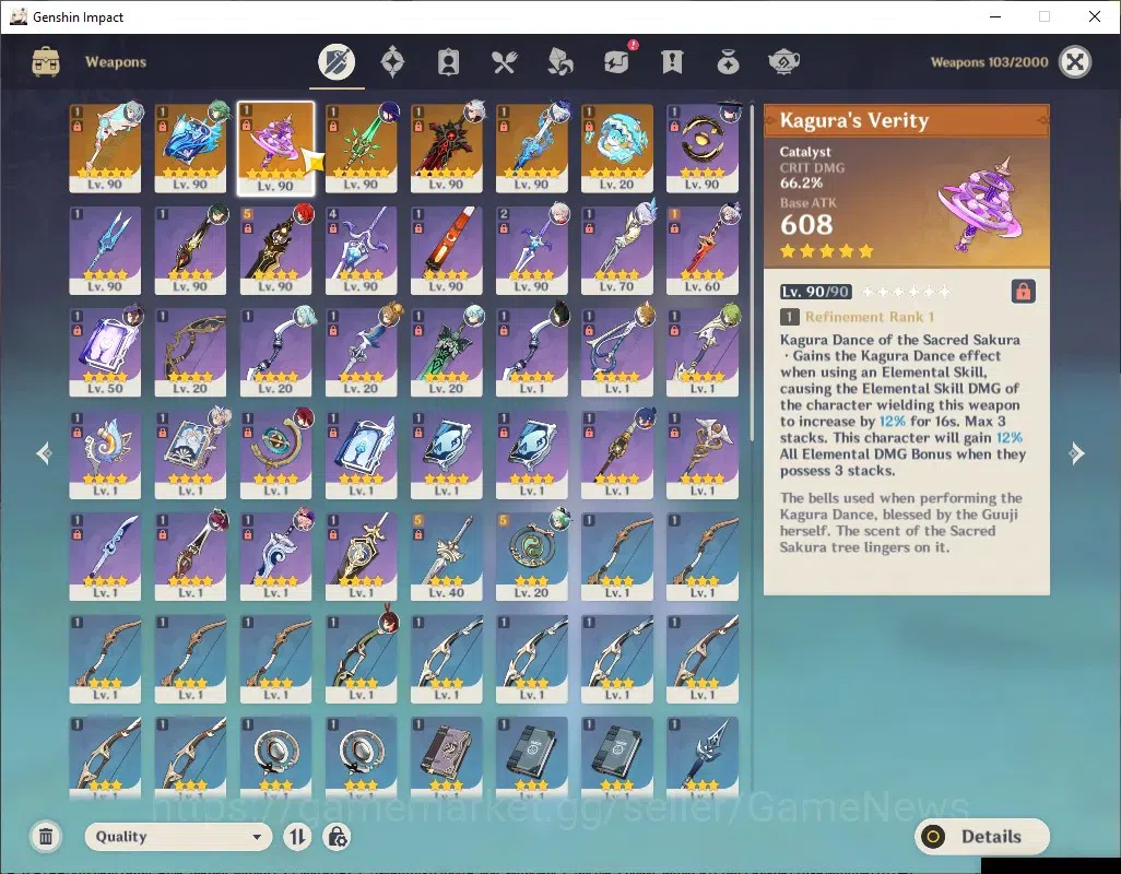 Genshin Impact Accounts ASIA|AR 58|11 Limited + 7 (*5Weap)|[Furina,Xiao]+S image 20
