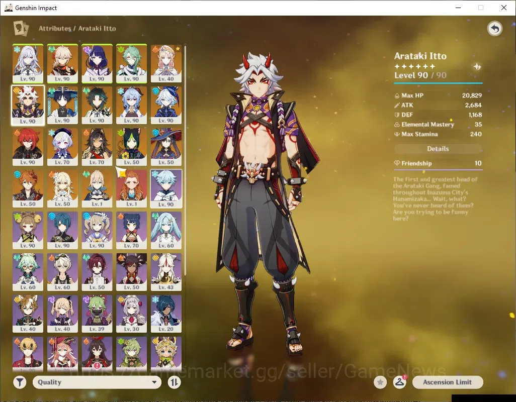 Genshin Impact Accounts ASIA|AR 58|11 Limited + 7 (*5Weap)|[Furina,Xiao]+S image 8