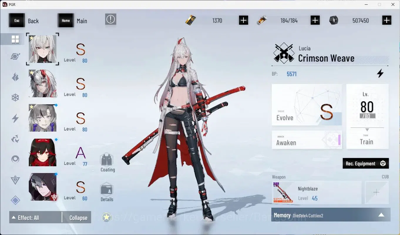 Punishing: Gray Raven Accounts Starter ASIA | L67 | [Lucia CW+Lucia IC+Lilith Daemonsia]+Sign | BlueC 16600 | TakeMail Check 3