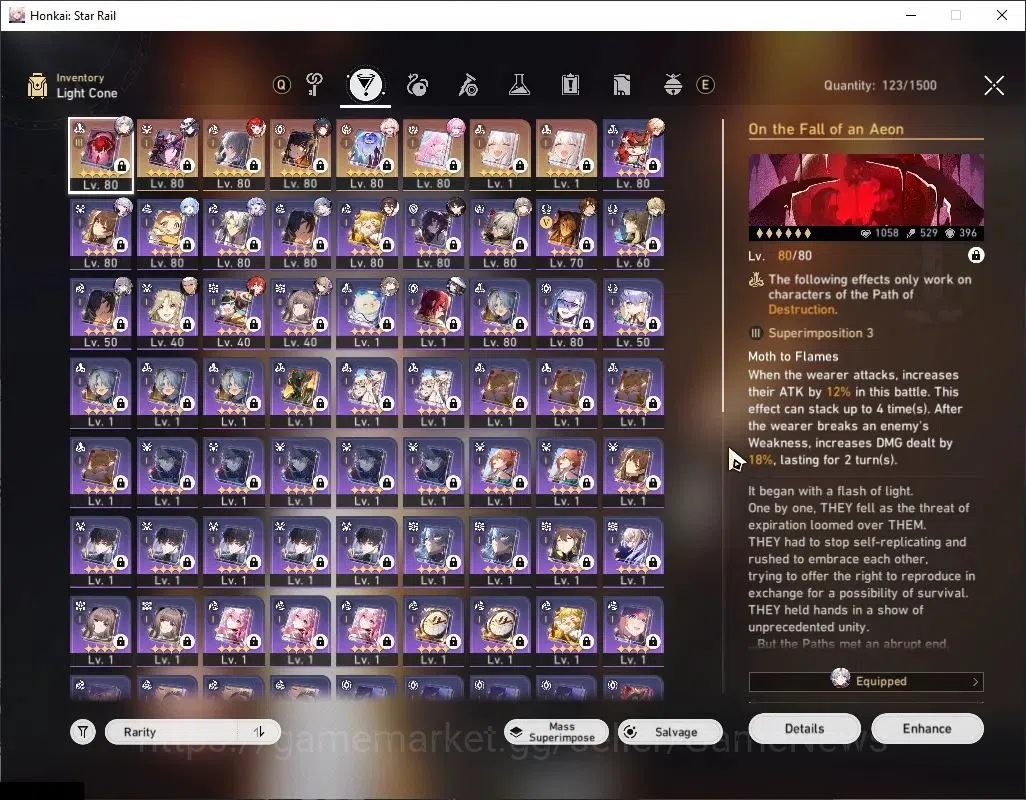 Honkai Star Rail Accounts Asia|TL 70|3 PremTeam|16 Limited|(Ashveil,Mortenax image 6