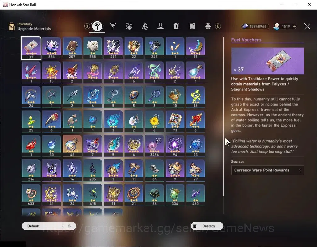 Honkai Star Rail Accounts Asia|TL 70|3 PremTeam|16 Limited|(Ashveil,Mortenax image 7