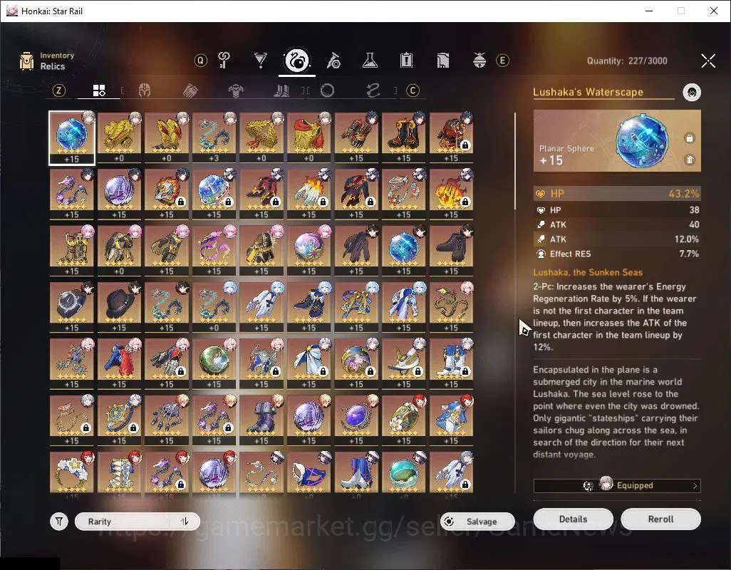 Honkai Star Rail Accounts Asia|TL 70|3 PremTeam|16 Limited|(Ashveil,Mortenax image 8