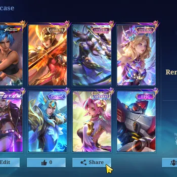 Mobile Legends: Bang Bang Accounts Smurf Hero 133|Skin 334|Karina KOF,Pharsa Collector,LBox [Fanny,Lunox],Selena