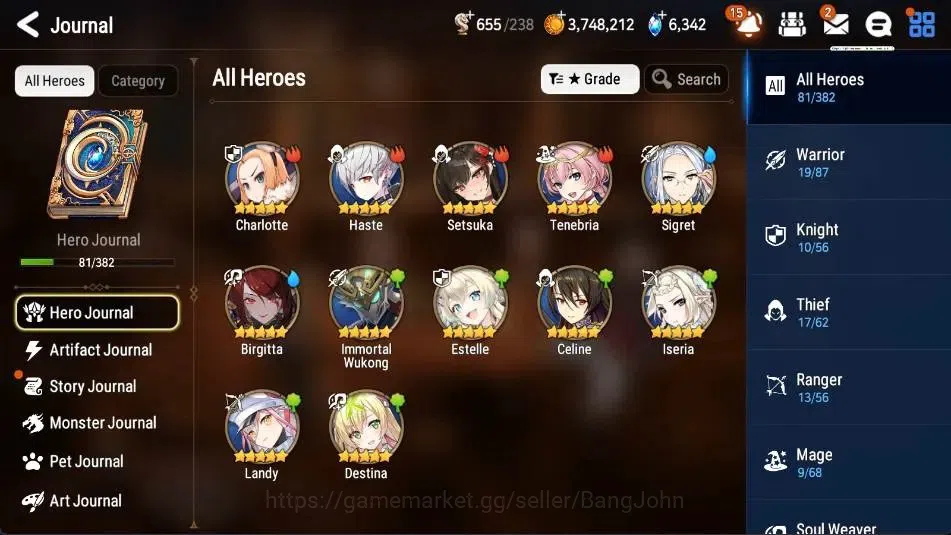 Epic Seven Accounts Global | 3 ML(SE Celine,R&L,BM Haste)|PoH+Bless ON image 5