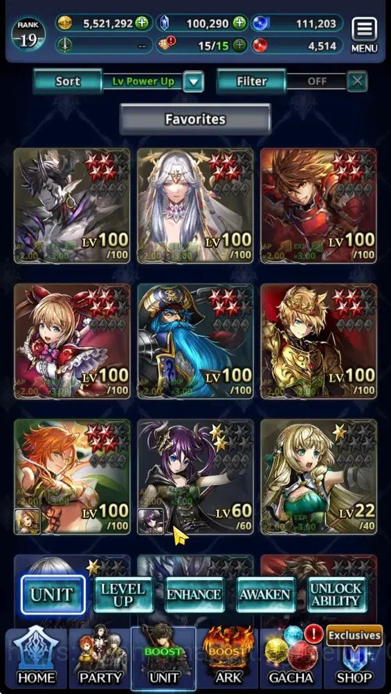 Last Cloudia Accounts Endgame GLOBAL|Rank 19|100k Crystals|Top Tier Unit (Demon Lord Judecca-Samekh,Goddess 1