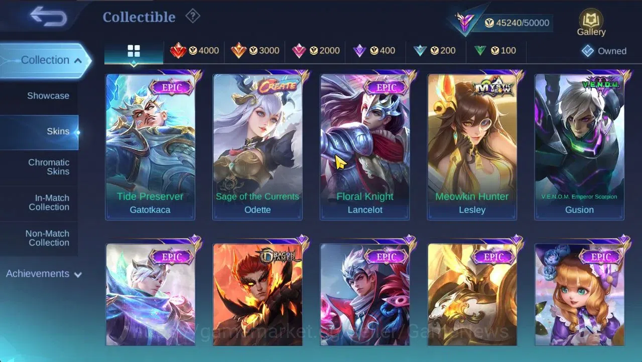 Mobile Legends: Bang Bang Accounts Hero 132|Skin226|High Glory 74|CC Natalia,SS Badan image 19