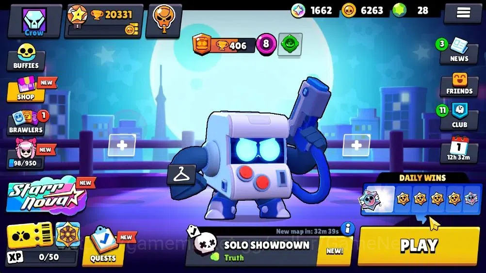Brawl Stars Accounts Lvl 123 20331 Trophy|65 Brawlers 7 Max Lvl|3 Epic Skins 2 True Silver 1 True Gold, Etc|6K Coin 5K PP|Cn 1