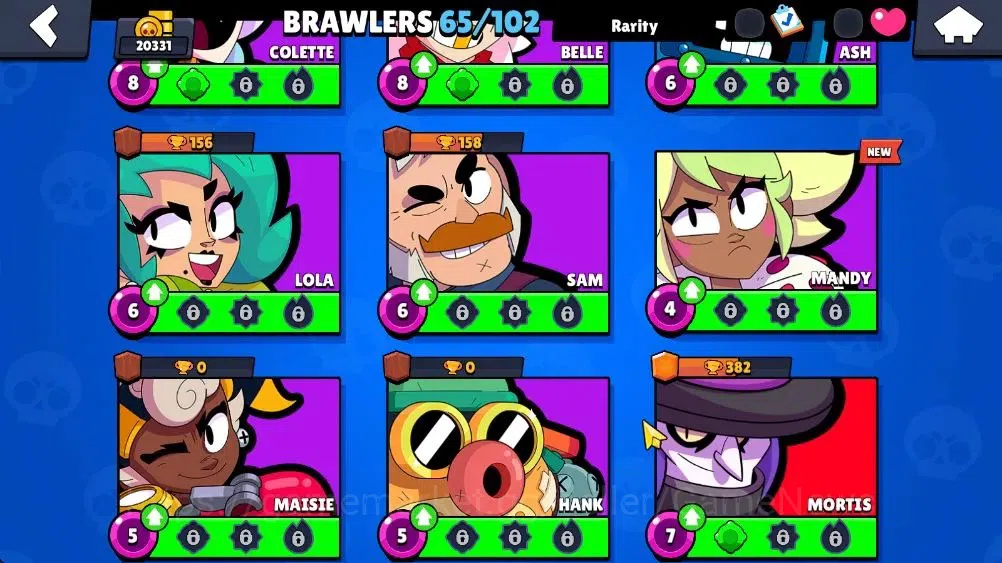 Brawl Stars Accounts Lvl 123 20331 Trophy|65 Brawlers 7 Max Lvl|3 Epic Skins 2 True Silver 1 True Gold, Etc|6K Coin 5K PP|Cn 13