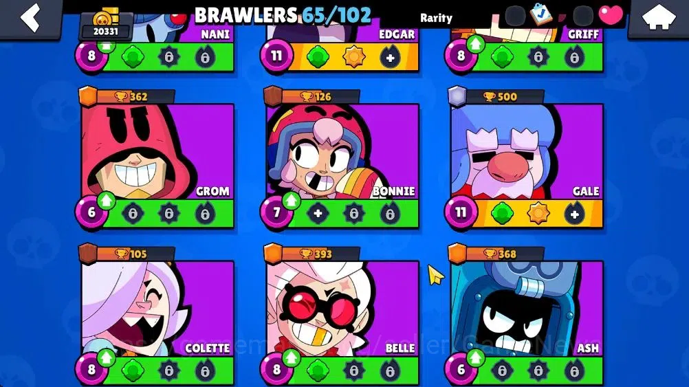 Brawl Stars Accounts Lvl 123 20331 Trophy|65 Brawlers 7 Max Lvl|3 Epic Skins 2 True Silver 1 True Gold, Etc|6K Coin 5K PP|Cn 14