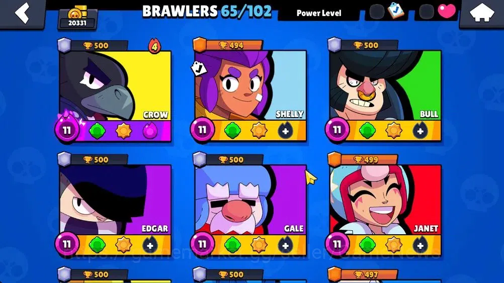 Brawl Stars Accounts Lvl 123 20331 Trophy|65 Brawlers 7 Max Lvl|3 Epic Skins 2 True Silver 1 True Gold, Etc|6K Coin 5K PP|Cn 7
