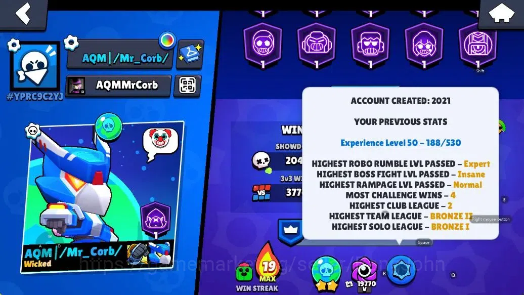 Brawl Stars Accounts Android | 51551 Thropy | 102 Brawler-18 Max Lvl - 17 Hypercharge | 2147 Bling+ 68 Gems | TakeEmail 4