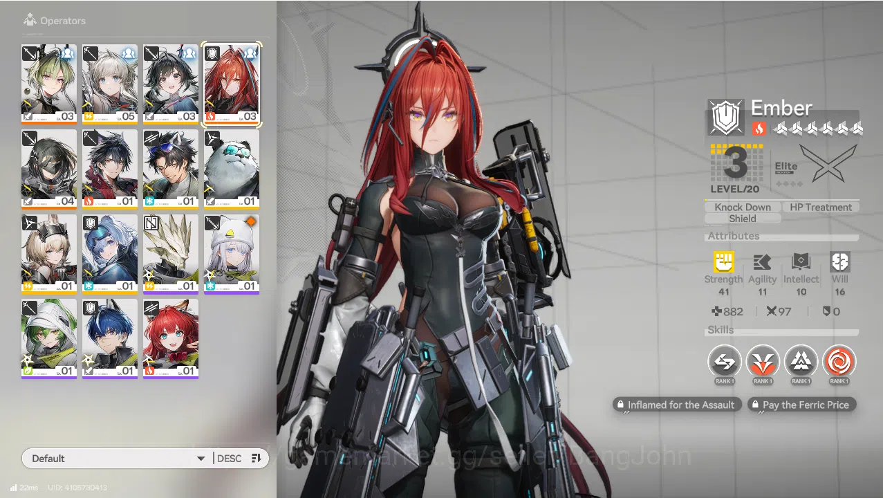 Arknights: Endfield Accounts Starter Lv2 Asia | 2.2K Oroberyl | 6 Star Ember+Li image 1