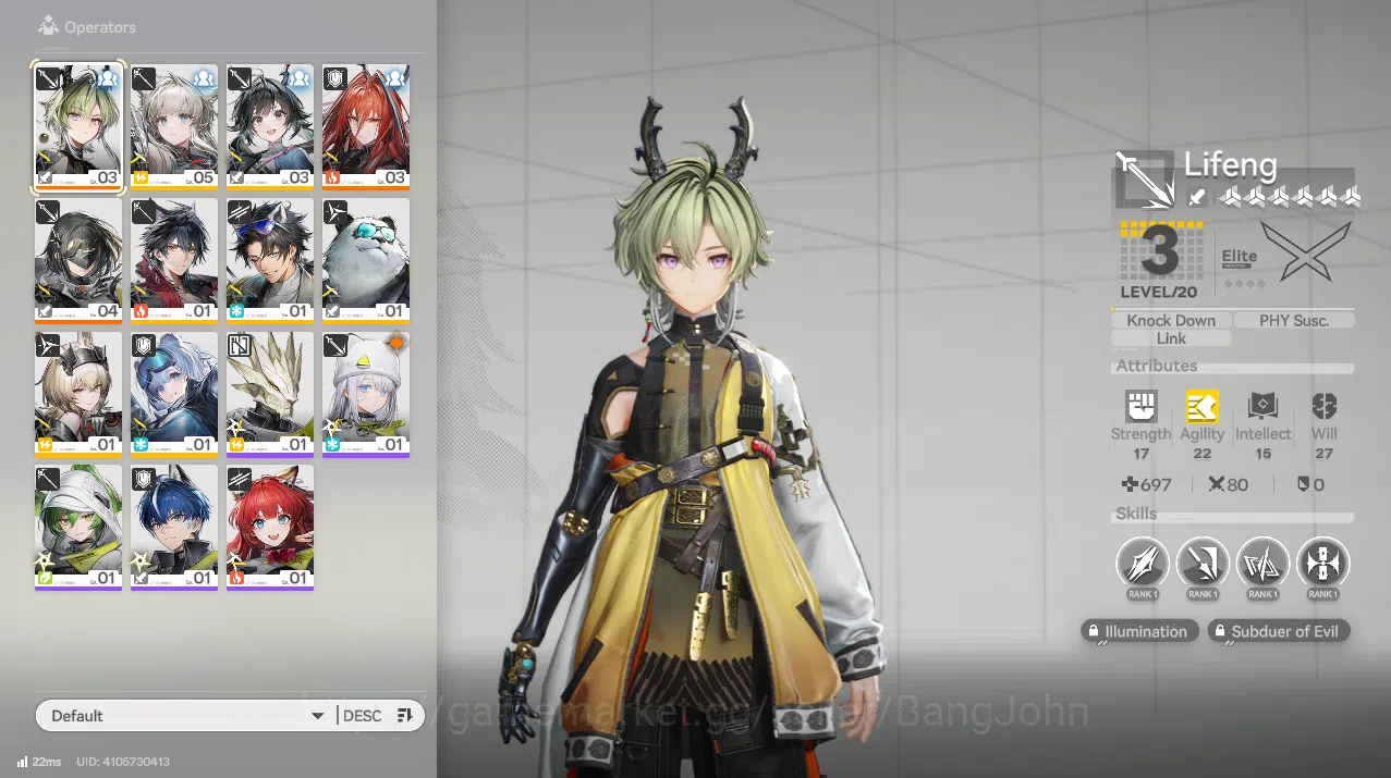 Arknights: Endfield Accounts Starter Lv2 Asia | 2.2K Oroberyl | 6 Star Ember+Li image 4