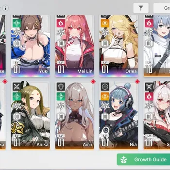 Chaos Zero Nightmare Accounts Global|Lv55| 4 SSR 1 Limited [RossweisseM2,Yuki,Mei Lin,Orlea]|10 SR