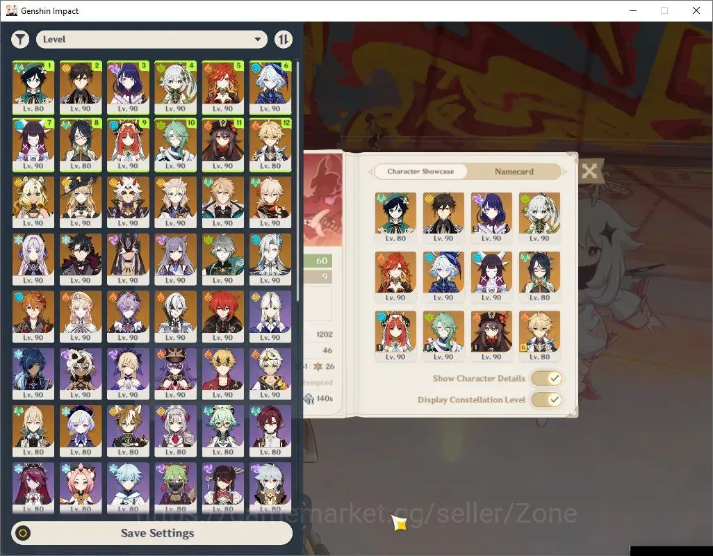 Genshin Impact Accounts End Game ASIA EndGame|AR 60|26 Limit+16 *5 WP|Many PremTeam 1