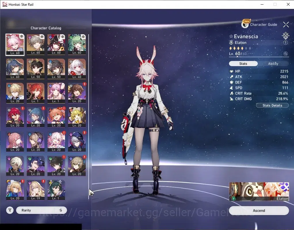 Honkai Star Rail Accounts Asia|TL 44|7 Limited|[EvanesciaE2],Huohuo,Sparkle, image 4