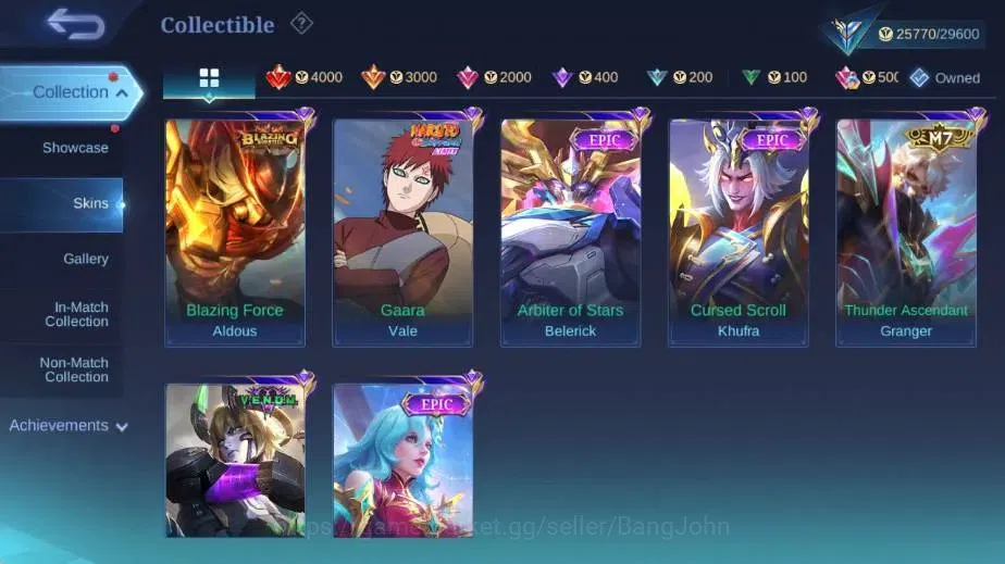 Mobile Legends: Bang Bang Accounts Global|Skin 116|Expert|PRIME Granger,Blazing Franc image 8