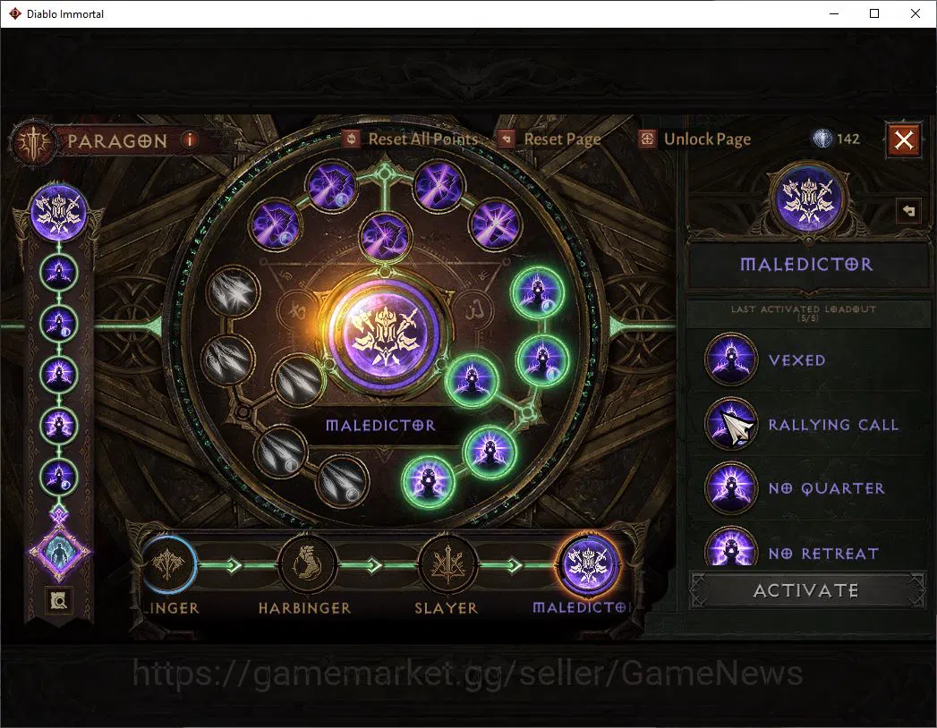 Diablo Immortal Accounts Mid-Tier OCEANIA- Azmodan| Lv60(546)| Tempest |33K CR | Reso 570| Cosmetic | Inferno I |Paragon 11