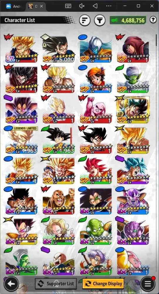 Dragon Ball Legends Accounts Android | Lvl 157| 4.6M Total Power | 55.6K CC|1 U image 10