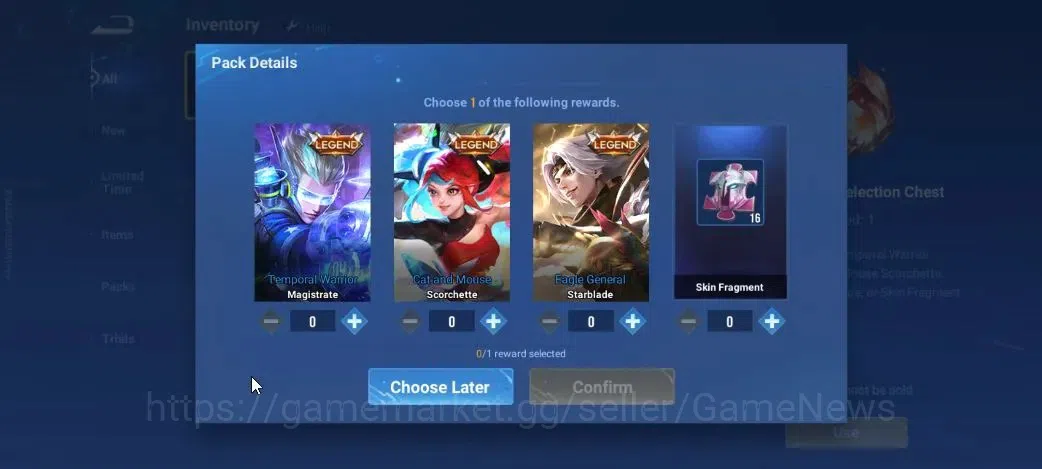 Honor of Kings Accounts Hero 7|Starter with Legend Skin Selection Chest(Di image 4