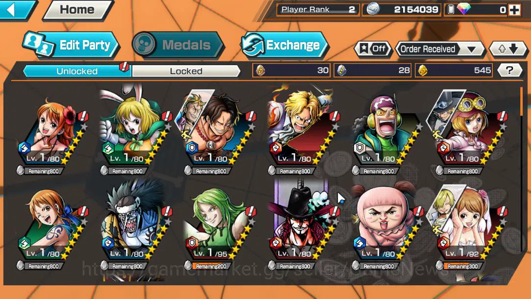 One Piece Bounty Rush Accounts Global|4EX|T5Elder Nusjuro,BMO Kaido,Winner Island image 4